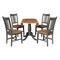 International Concepts Round 42 in W, 42 in L, 29.5 in H, Wood, Hickory/Washed Coal K45-42DPT-C10-4 - alternate 7